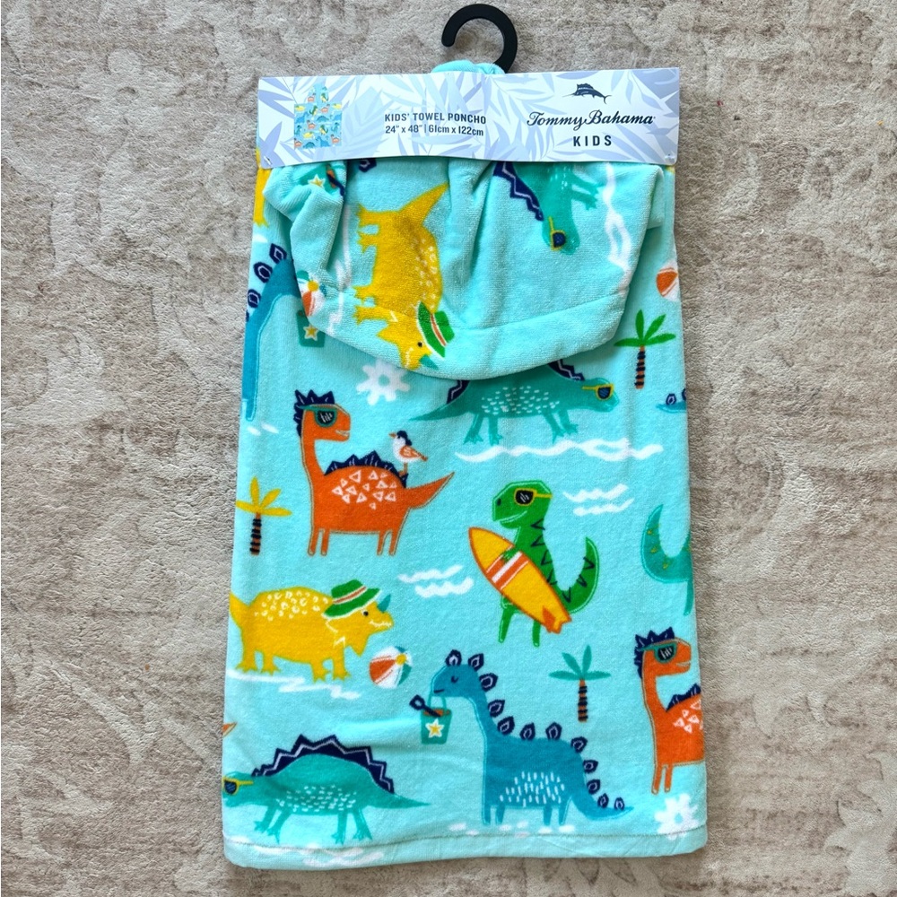 Tommy Bahama Dinosaur Kids Towel Poncho